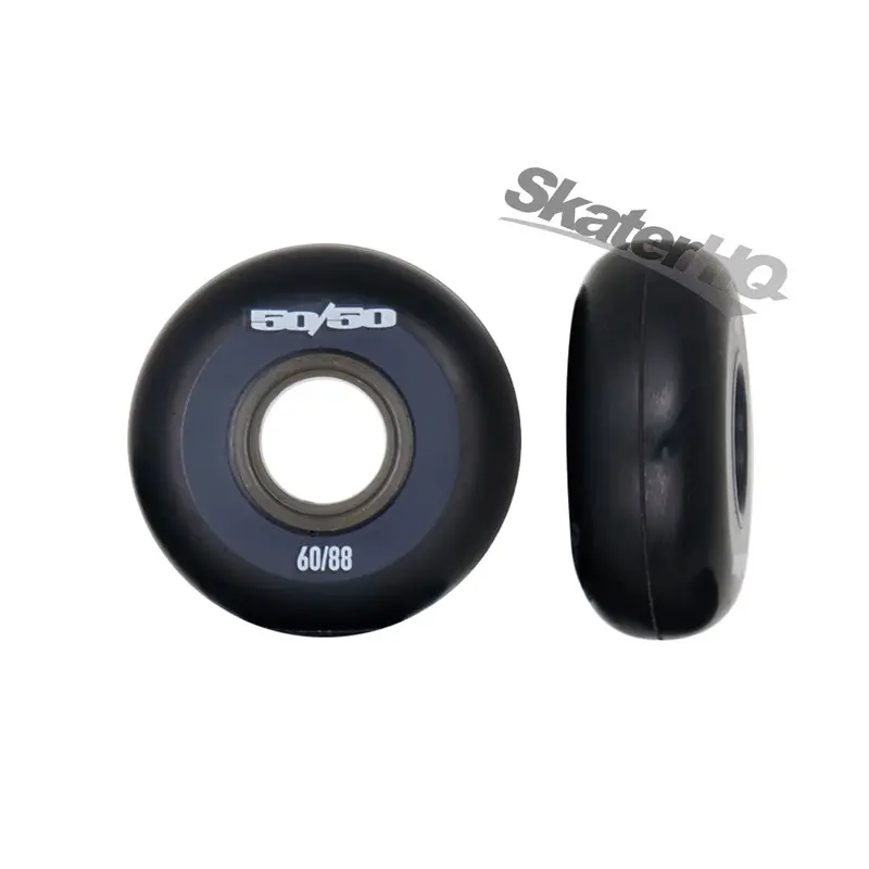 50/50 60Mm 88A Wheels 4Pk - Black 1