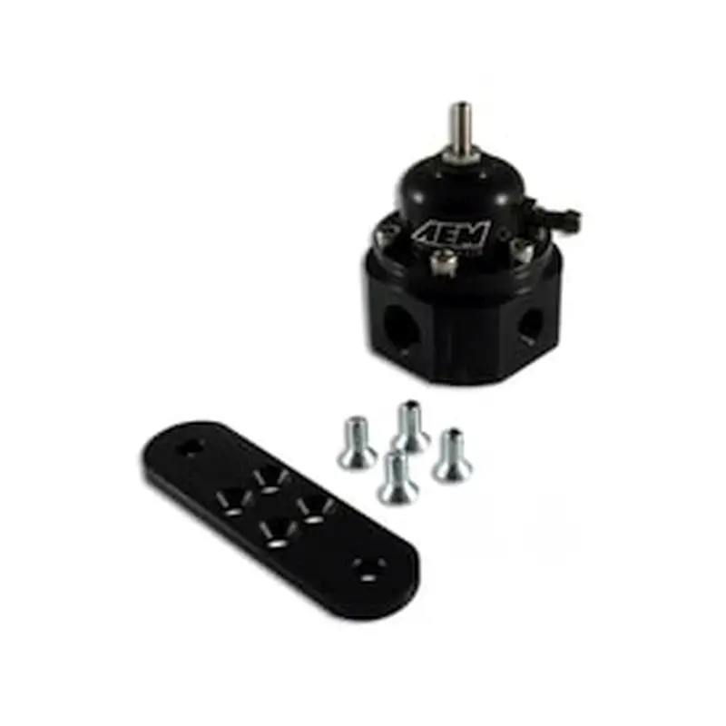 Aem Universal Black Adjustable Fuel Pressure Regulator 1