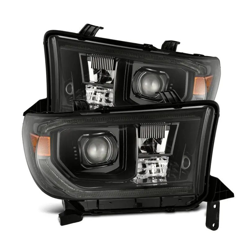 Alpharex 07-13 Toyota Tundra / 08-17 Sequoia Luxx Led Proj Hl Alpha-Blk W/Actv Light Seq. Sig + Drl 1