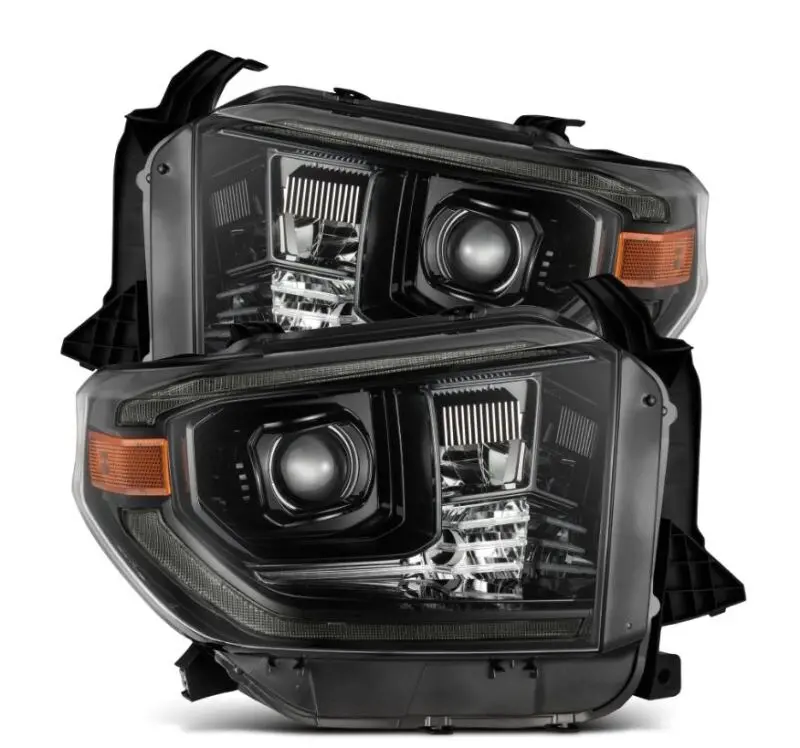 Alpharex 14-21 Toyota Tundra Pro-Series Projector Headlights Black W/Seq. Sig. + Drl 1
