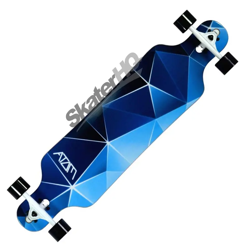 Atom Drop Thru 40 Longboard - Blue Geo 1