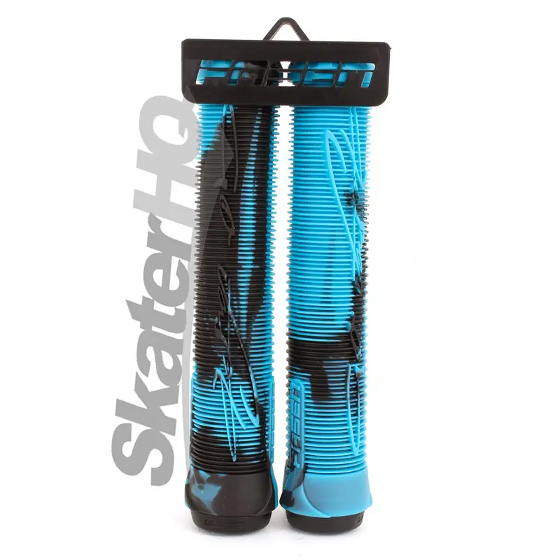Fasen Go Fast Handle Grips - Black/Teal 1