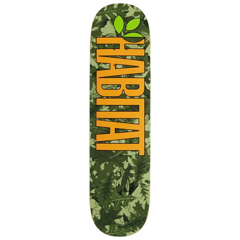 Habitat Oak Gamma Twin Skateboard Deck - Green - 8.25" 1