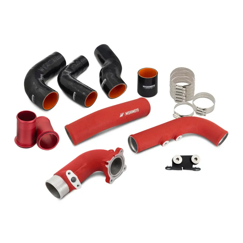 Mishimoto 2023+ Toyota Gr Corolla Intercooler Pipe Kit - Wrinkle Red 1