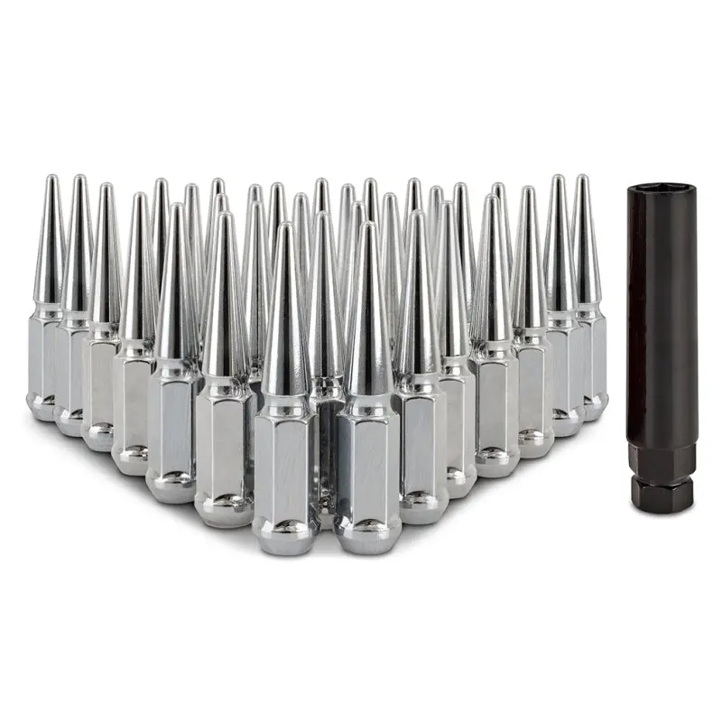 Mishimoto Mishimoto Steel Spiked Lug Nuts M14 X 1.5 32Pc Set Chrome 1