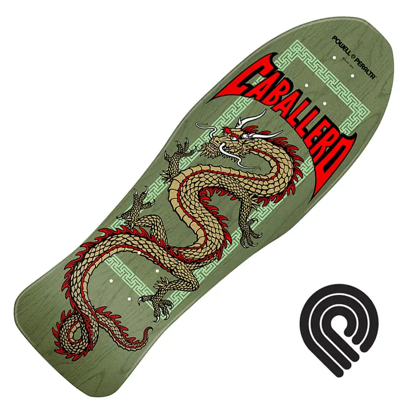 Powell Peralta Cab Chinese Dragon 10.0 Deck - Sage Green 1