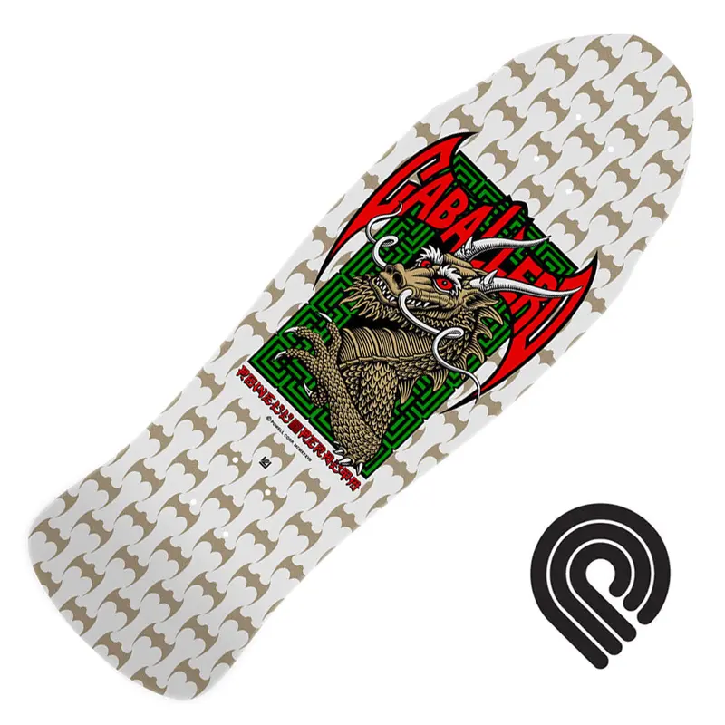 Powell Peralta Cab Street Dragon 9.625 Deck - White/Gold 1
