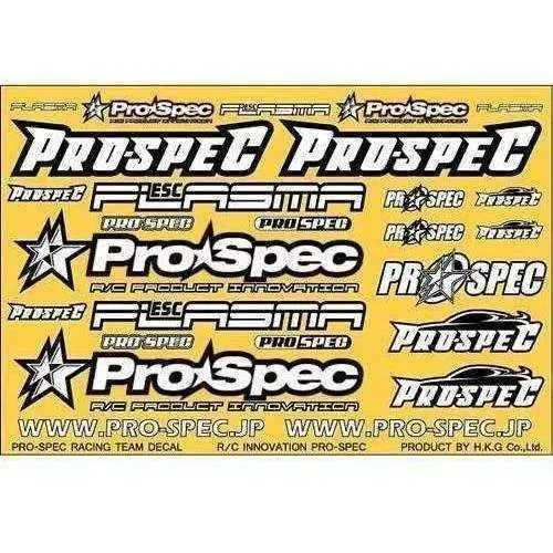Pro-Spec Racing Team Body Decal Ver.2 White 1