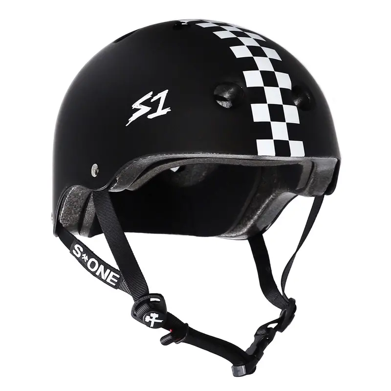 S-One Lifer Helmet - Black Matte/Checkers 1