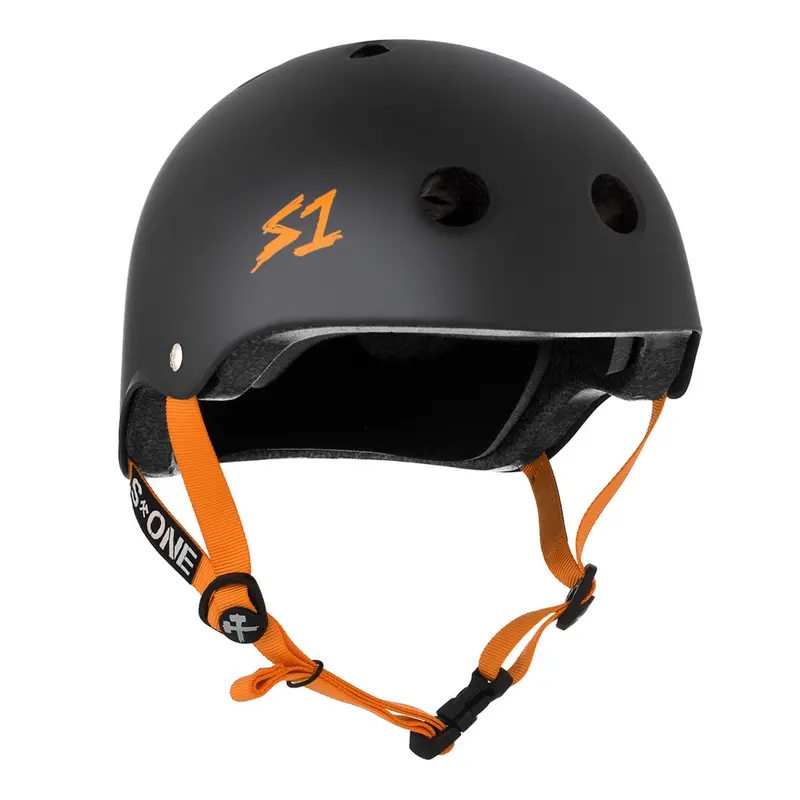 S-One Lifer Helmet - Black/Orange Matte 1