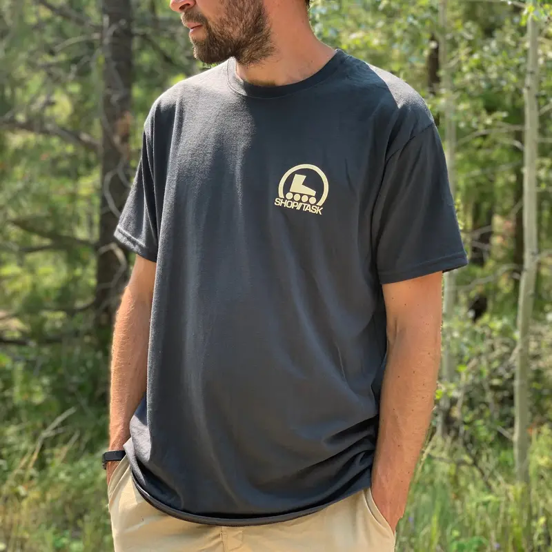 Shop Task T-Shirt - Charcoal 1