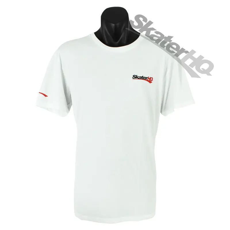 Skater Hq Adult Swoosh T-Shirt - White 1