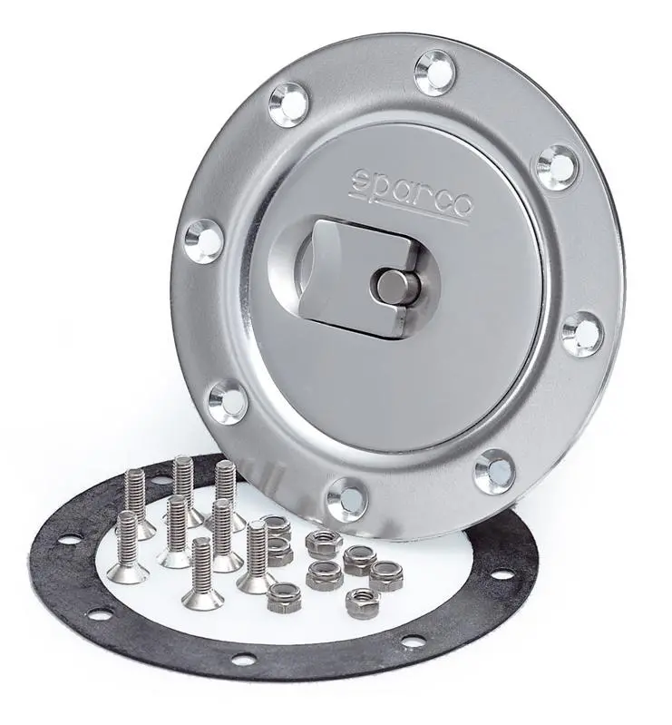 Sparco Fuel Cap Locking Brushed Alum 1