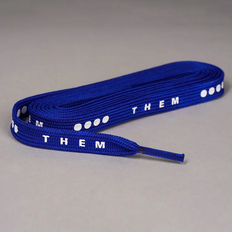 Them X Derby Wax Laces - Blue 72" 1