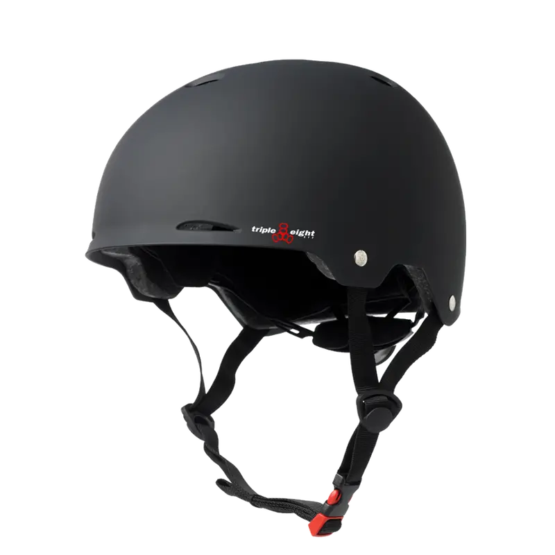 Triple 8 Gotham Dual Certified Helmet - Black Rubber 1
