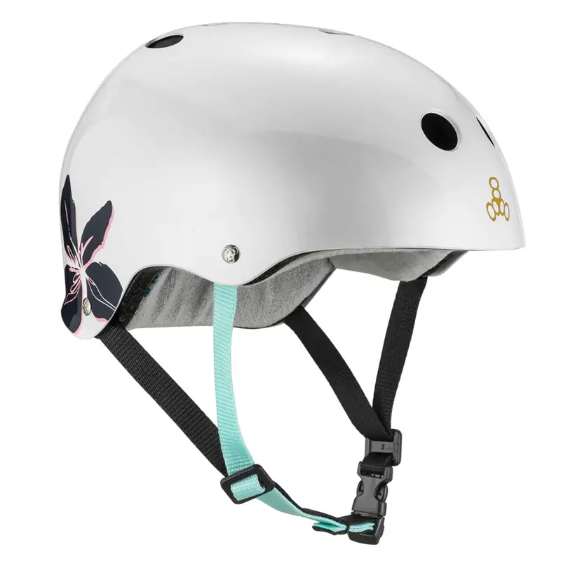 Triple 8 The Cert Ss Helmet - Floral 1