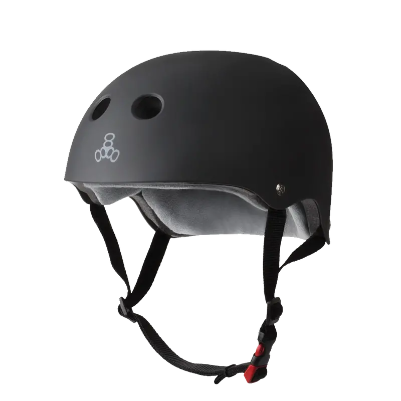 Triple 8 The Certified Sweatsaver Helmet - Black Rubber 1