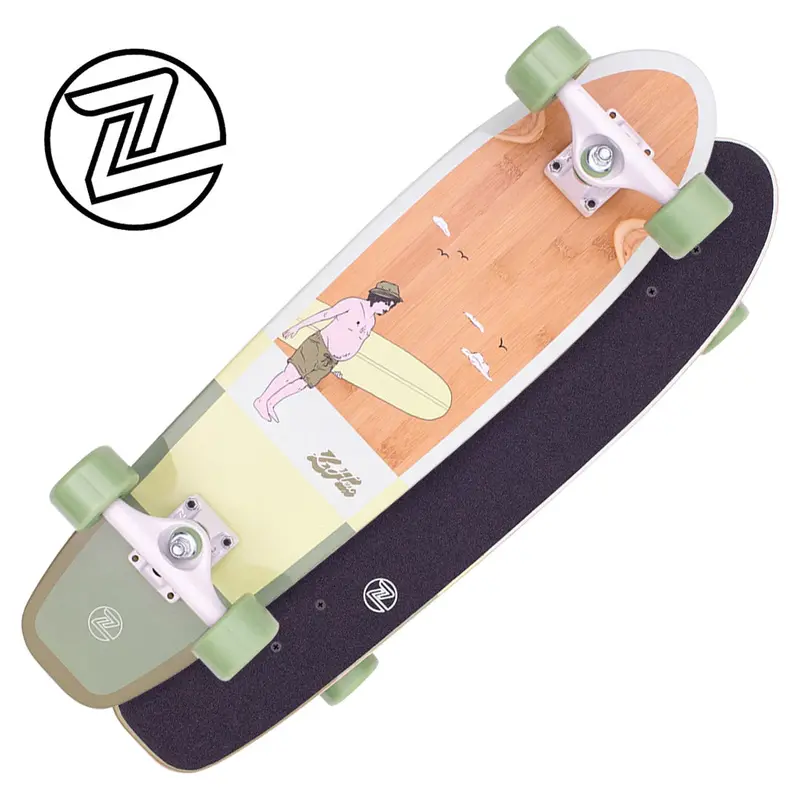 Z-Flex Bamboo 29 Cruiser Complete - Green Dude 1