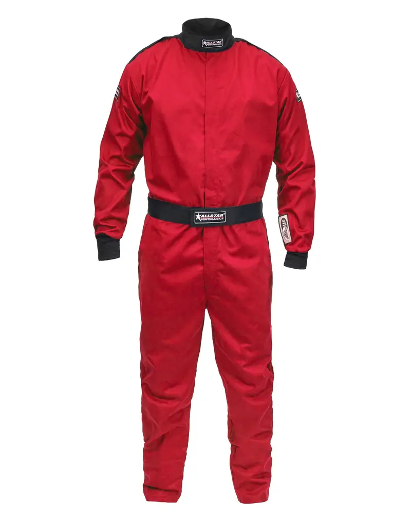 Allstar Performance 931075 Sfi 3.2A/1 Racing Driving Suit – Red, X-Large, Single-Layer 1