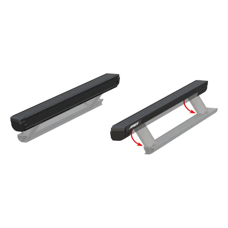 Aries Actiontrac 69.6-Inch Powered Running Boards – Motorized Step System For Select Jeep Wranglers 1