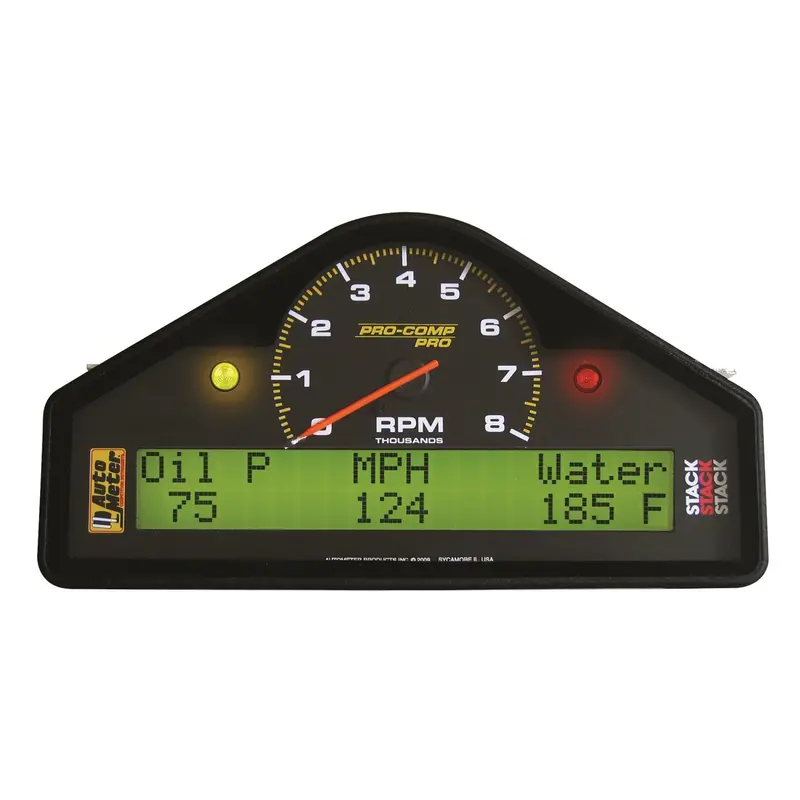 Autometer 6002 Streetdash Digital Display – 8K Rpm/Mph/Oil Pressure/Temperature/Voltage/Water Temp 1