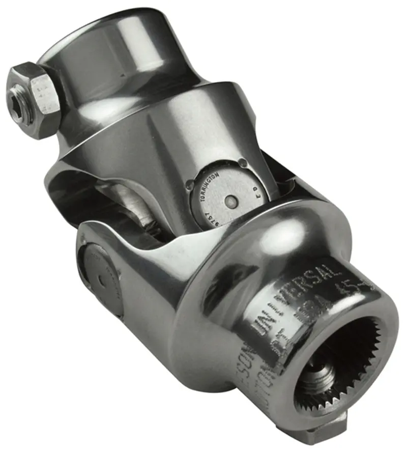 Borgeson 124340 Steering U-Joint; Polished Stainless; 1In.48 X 13/16-36 1