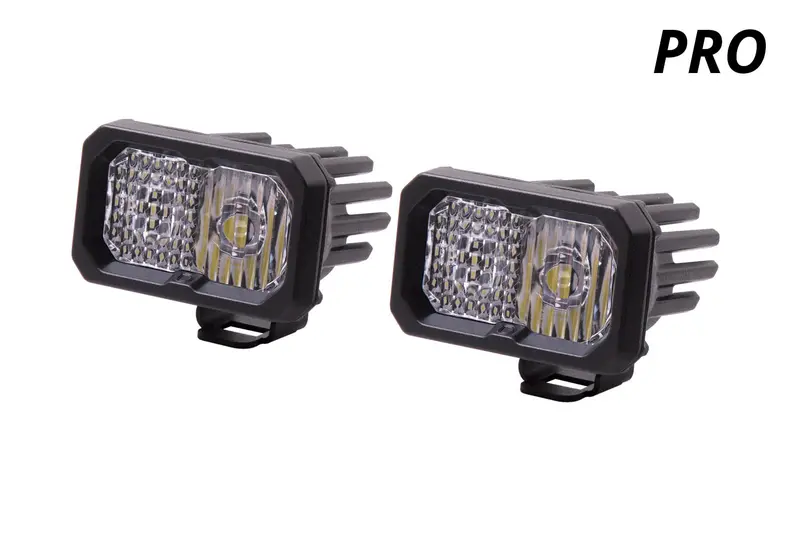 Diode Dynamics Dd6413P Stage Series 2 Inch Led Pod, Pro White Flood Standard Wbl Pair 1