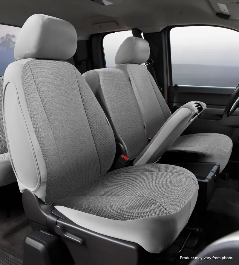 Fia Trs47-28 Gray Wrangler Solid Fabric Seat Covers 1