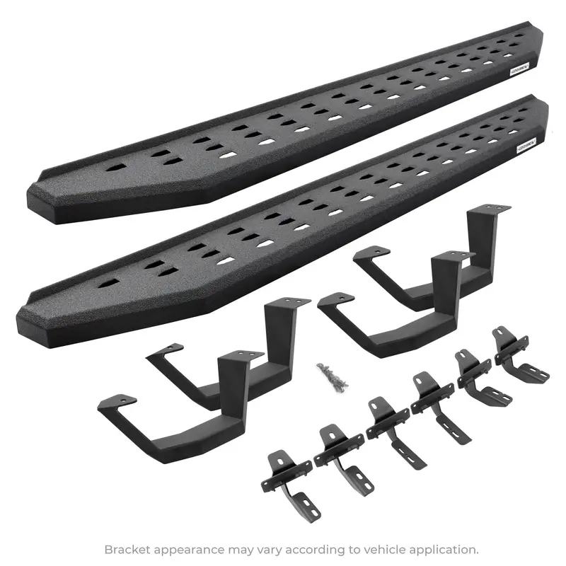 Go Rhino Rb20 Drop Step Running Boards – 2-Pair Kit With Mounting Brackets For Double-Cab Trucks 1