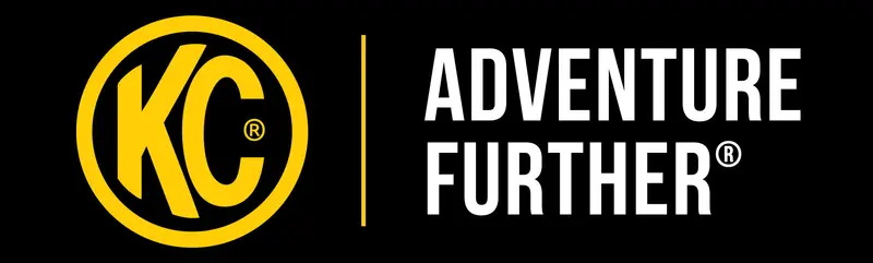 Kc Hilites 9902 Kc Banner 18X60 Adventure Further Logo Black Yellow 1