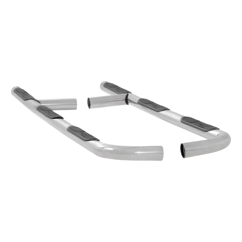 Luverne Polished Stainless Steel 3-Inch Round Nerf Bars – Pair (461437) 1