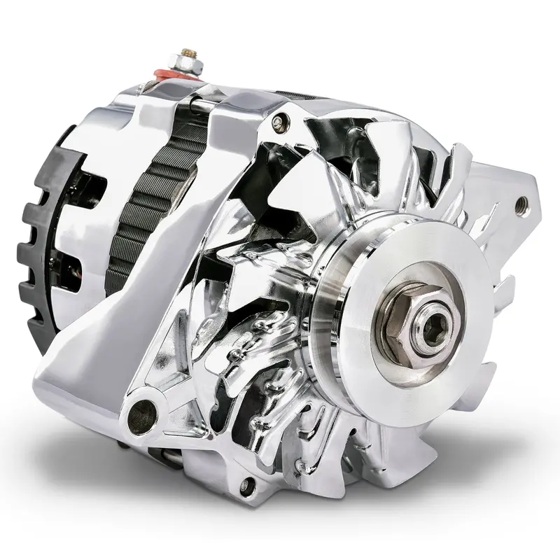 Proform 66430.16C Cs130-Style 160-Amp Chrome Alternator – 1-Wire Gm Design With Internal Regulator And V-Pulley 1