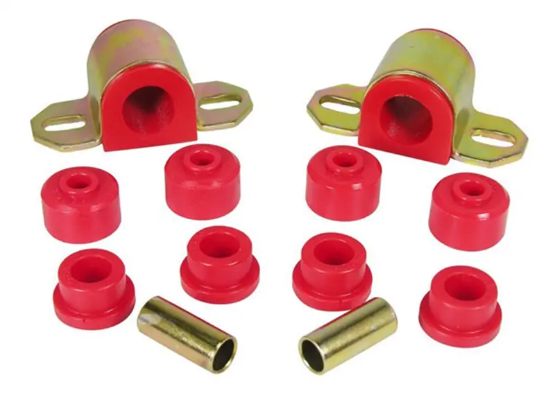 Rugged Ridge 18367.14 Front Sway Bar Bushing Kit – 15/16" Diameter, Red Polyurethane 1