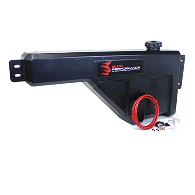 Snow Performance Sno-40015 10-Gallon High-Temperature Nylon Water-Methanol Tank Kit With Mounting Brackets, Solenoid, And Hose 1
