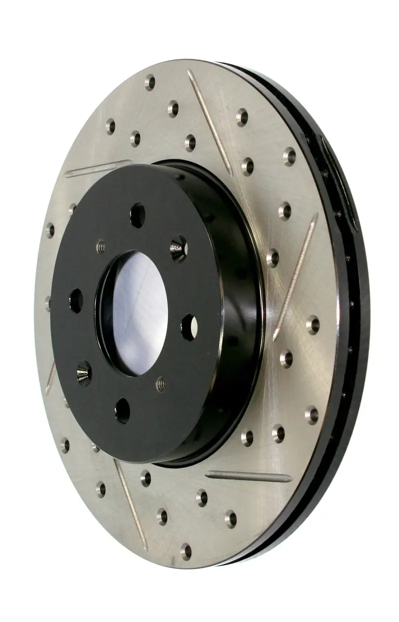 Stoptech 127.40062Cr Cryo-Treated Sport Brake Rotor – Front Right, Drilled & Slotted 1