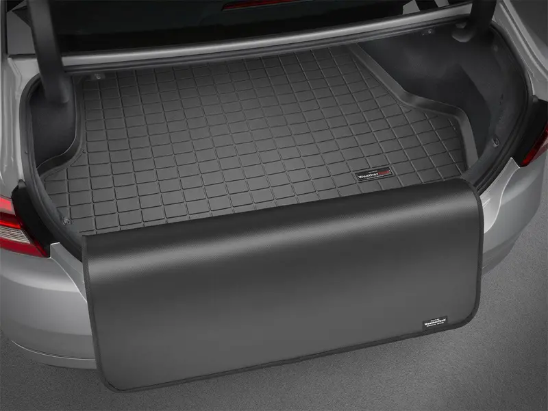 Weathertech 42609Sk Gray Cargo Liner With Rear Bumper Protector For Third-Row Seating 1
